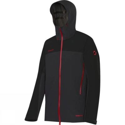 Chaquetas Mammut Convey Hombre Gris / Negras - Chile UDP274159